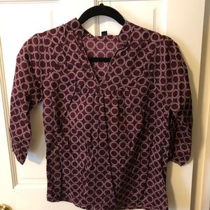 Banana Republic 3/4 length shirt